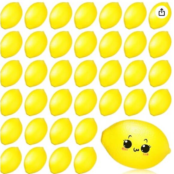 36 Pcs Lemon Toys Lemon Relieve Stress Ball Party Favors Pu Foam - Picture 1 of 2